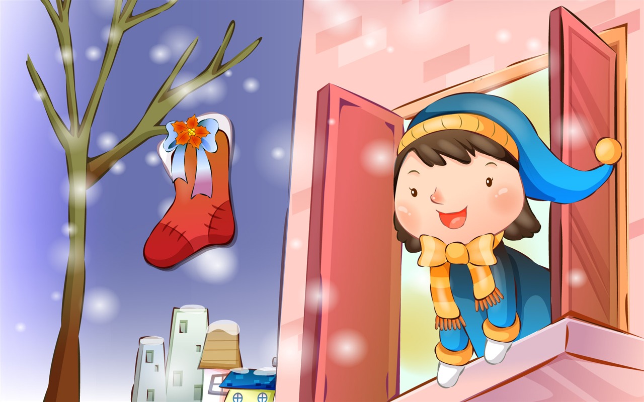 矢量快樂兒童壁紙(三) #16 - 1280x800