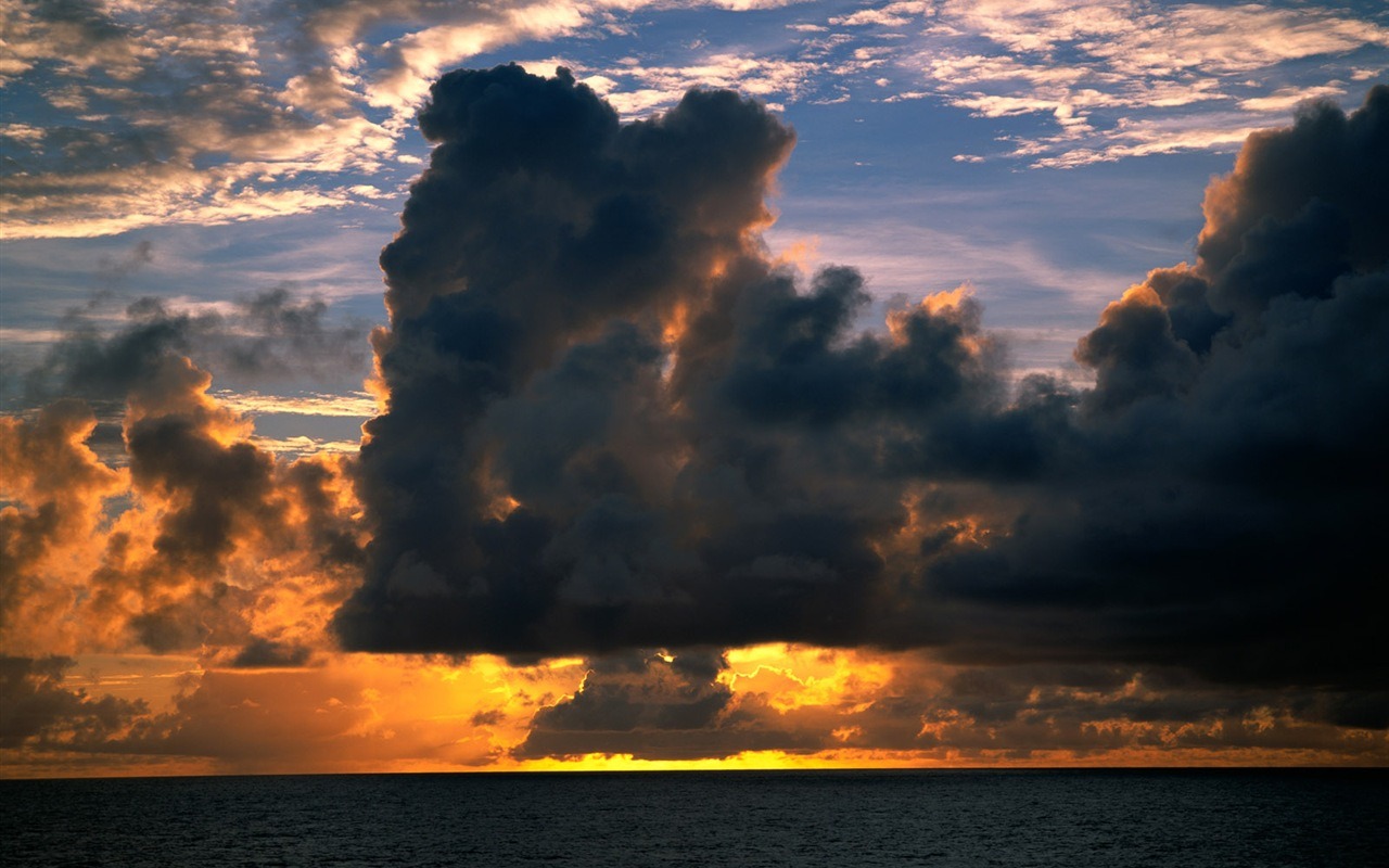Beautiful sunrise and sunset wallpaper #6 - 1280x800