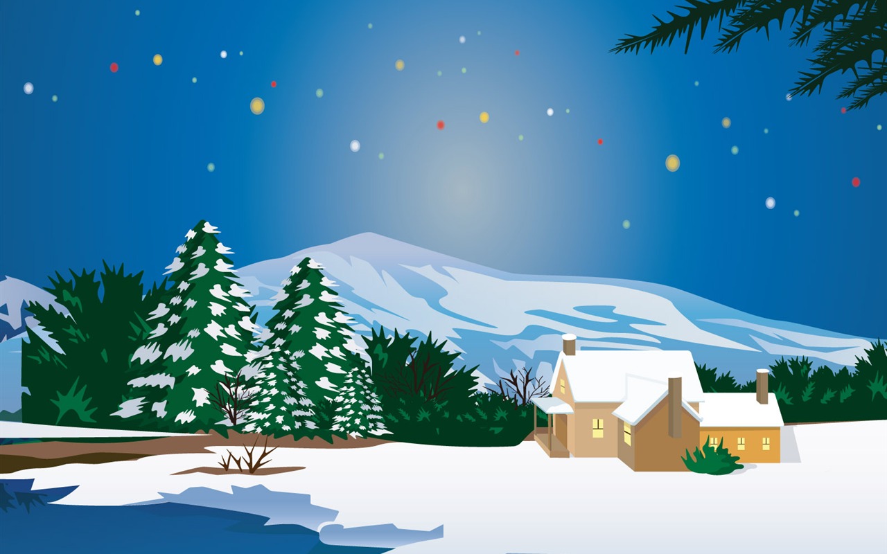 Vector Winter Wallpaper #9 - 1280x800