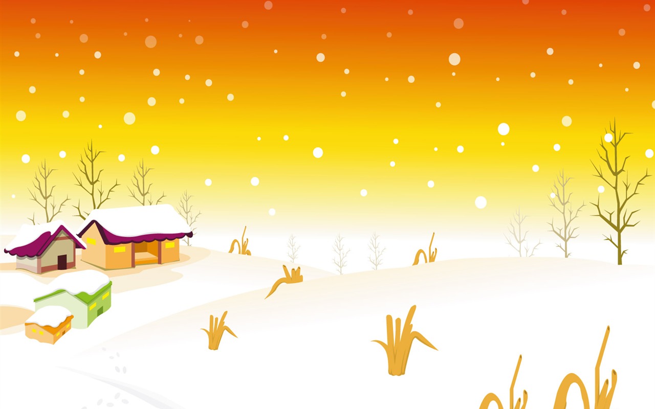 Vector Winter Wallpaper #11 - 1280x800