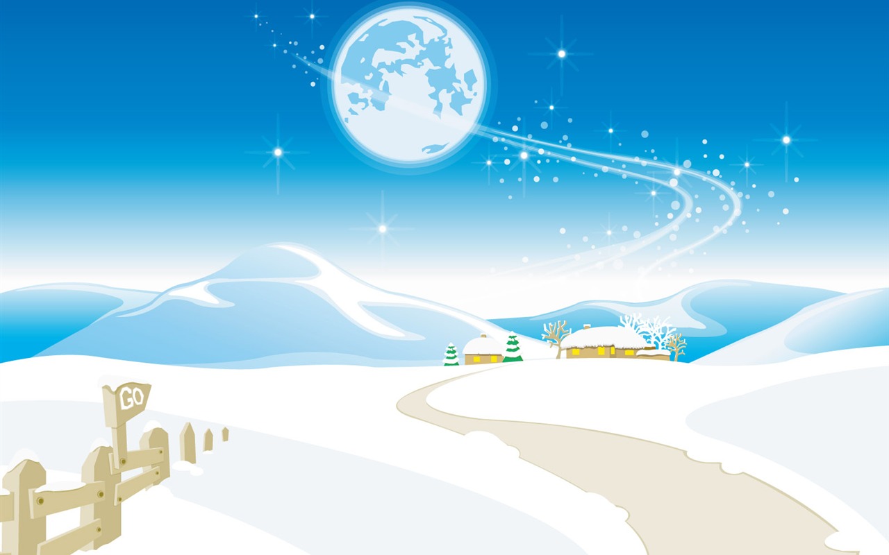 Vector Winter Wallpaper #18 - 1280x800