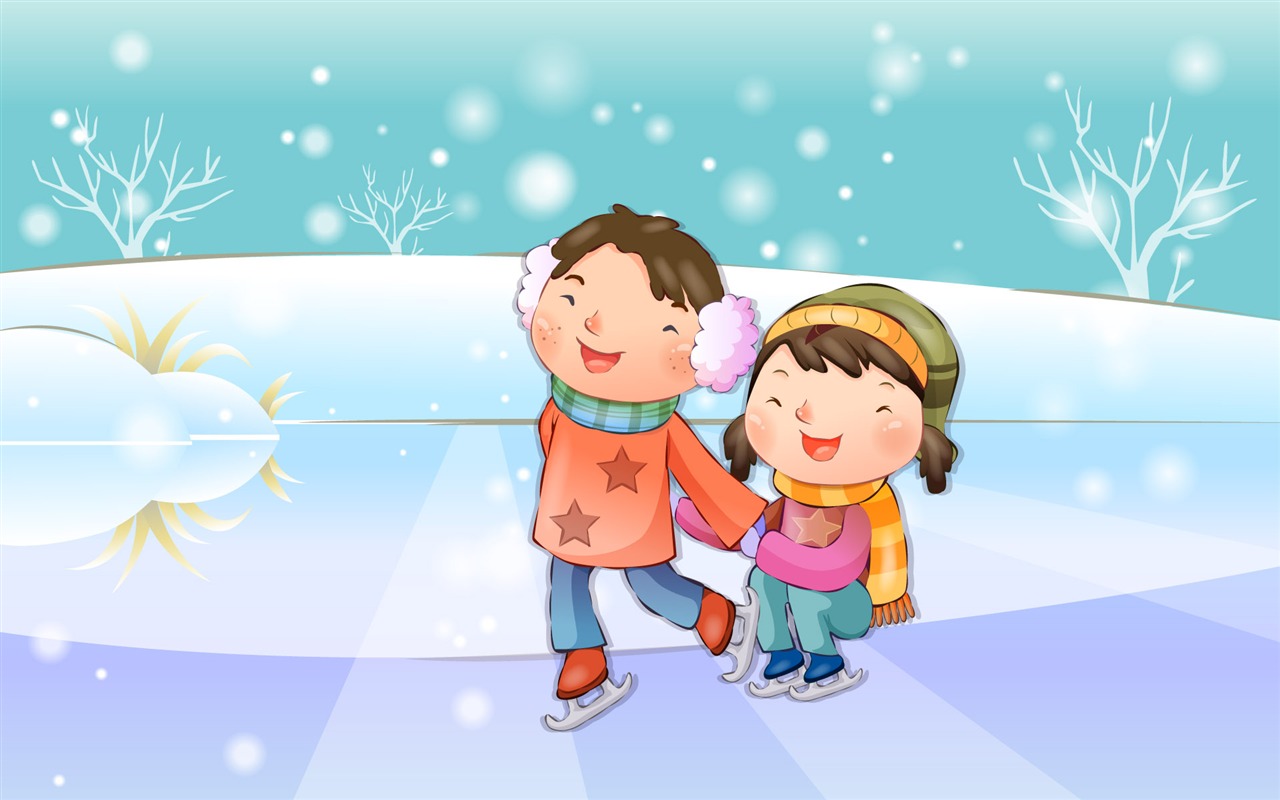 Vector children's Happy Wallpaper (4) #7 - 1280x800