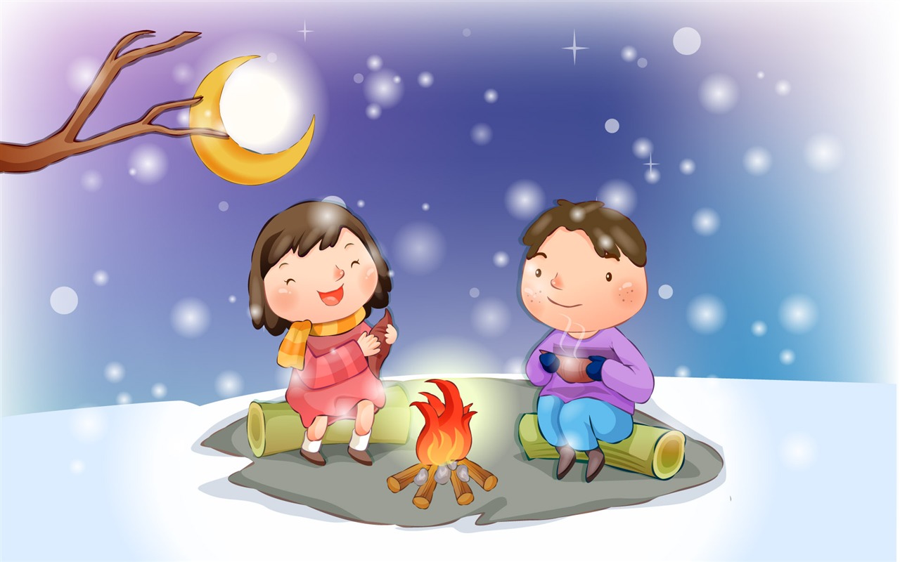 Vector children's Happy Wallpaper (4) #10 - 1280x800