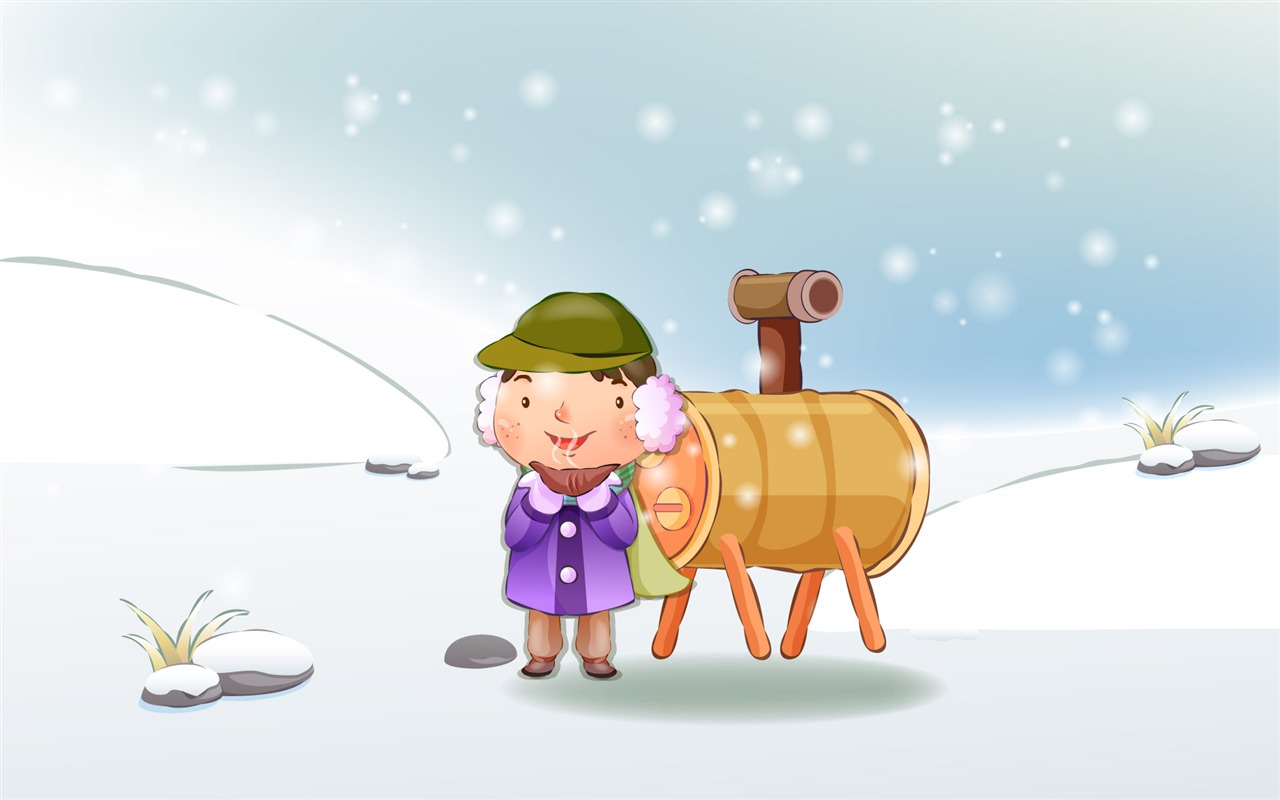 Vector children's Happy Wallpaper (4) #17 - 1280x800