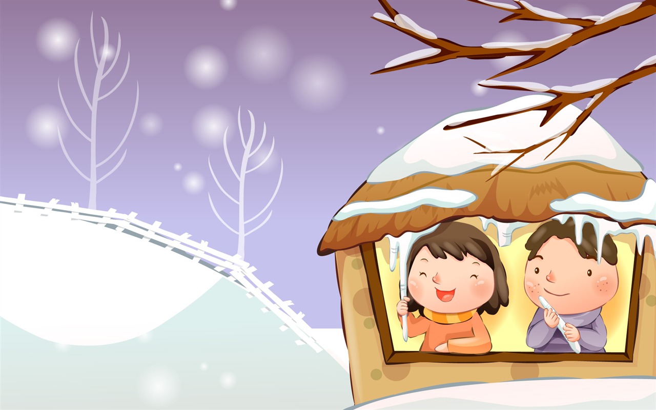 Vector children's Happy Wallpaper (4) #18 - 1280x800