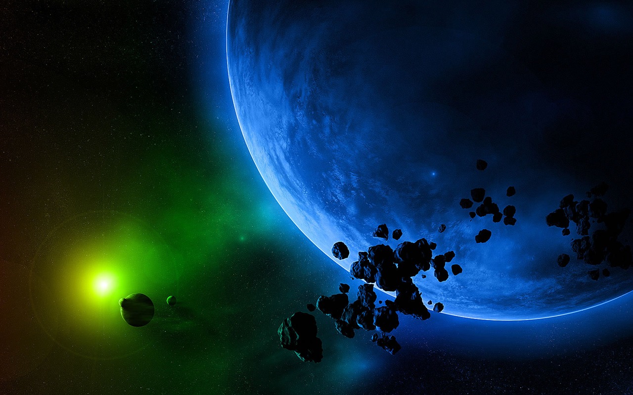 無限遐思 3D星空專輯壁紙 #1 - 1280x800