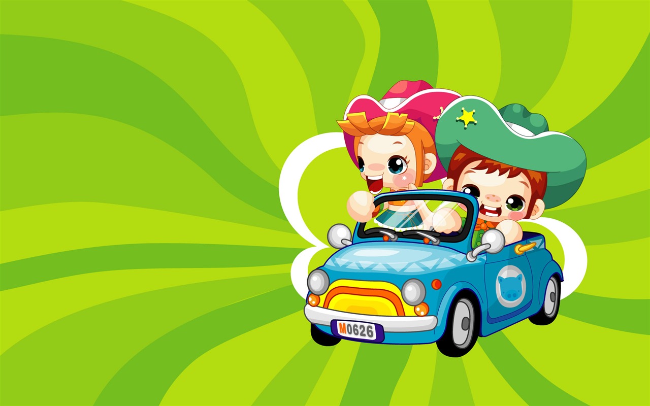 Vector Cartoon Child Wallpaper (1) #8 - 1280x800