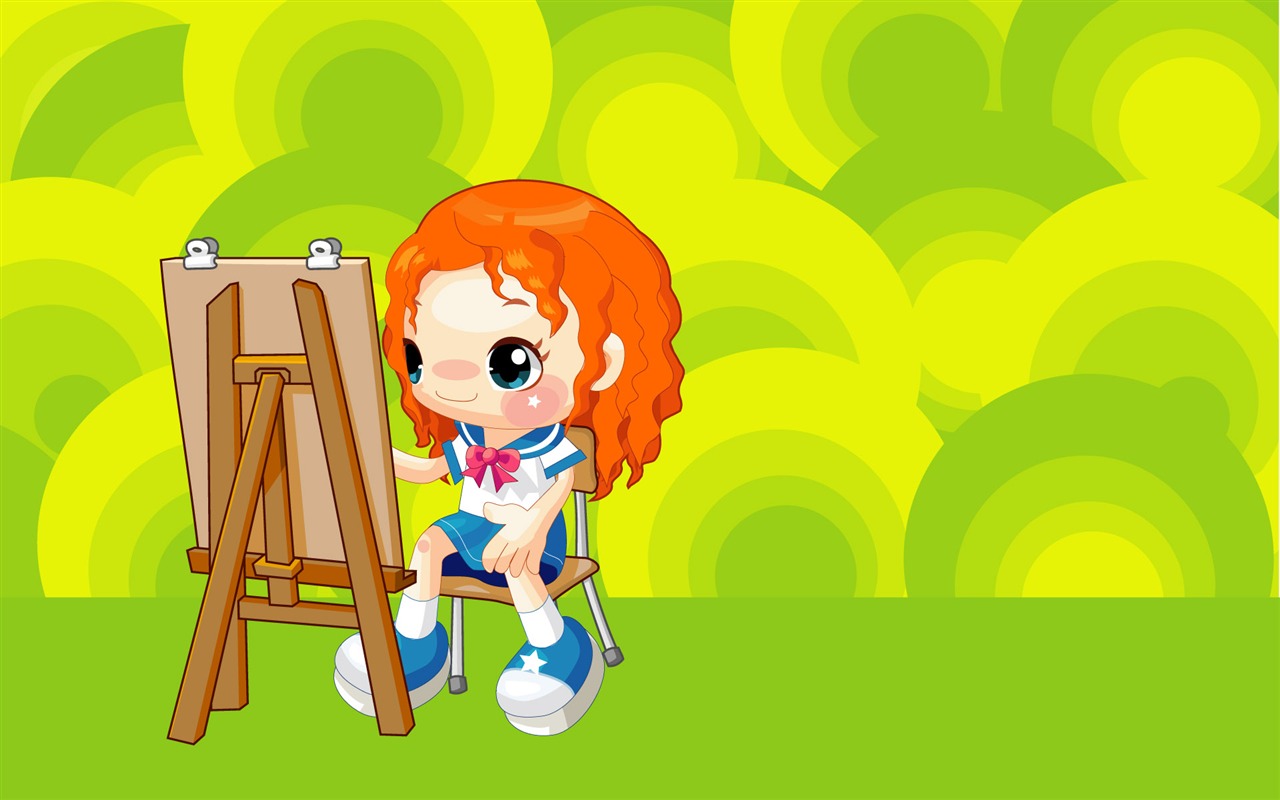 Vector Cartoon Child Wallpaper (1) #9 - 1280x800