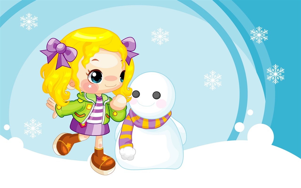 Vector Cartoon Child Wallpaper (1) #10 - 1280x800