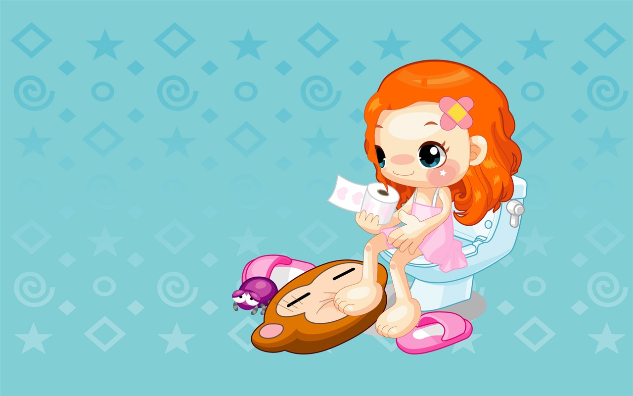 Vector Cartoon Child Wallpaper (1) #11 - 1280x800