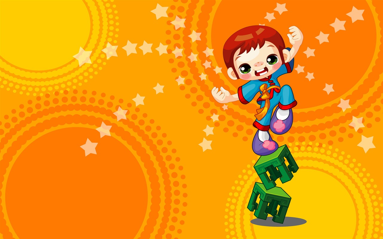 Vector Cartoon Child Wallpaper (1) #16 - 1280x800