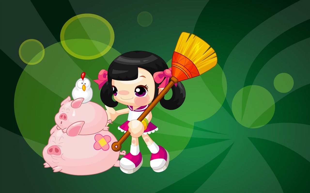 Vector Cartoon Child Wallpaper (1) #20 - 1280x800