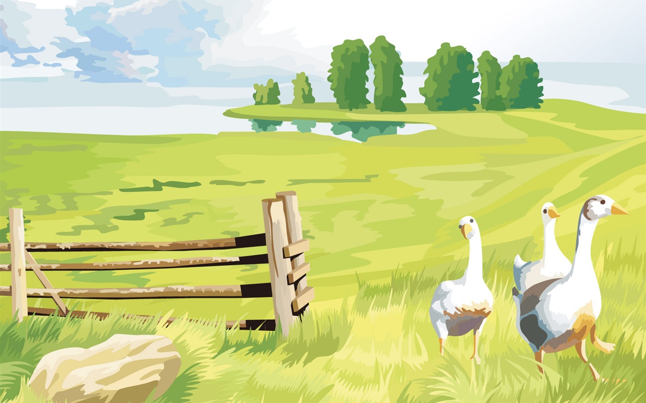 Fonds d'écran paysages Vector (1) #11 - 1280x800