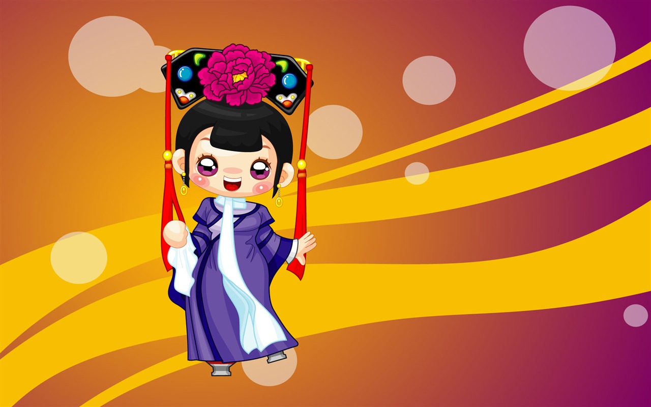 Vector Cartoon Child Wallpaper (2) #2 - 1280x800