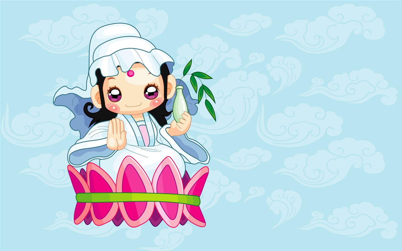 Vector Cartoon Child Wallpaper (2) #6 - 1280x800