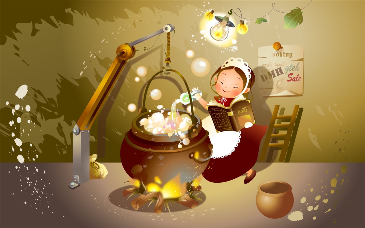 矢量童話壁紙(一) #2 - 1280x800