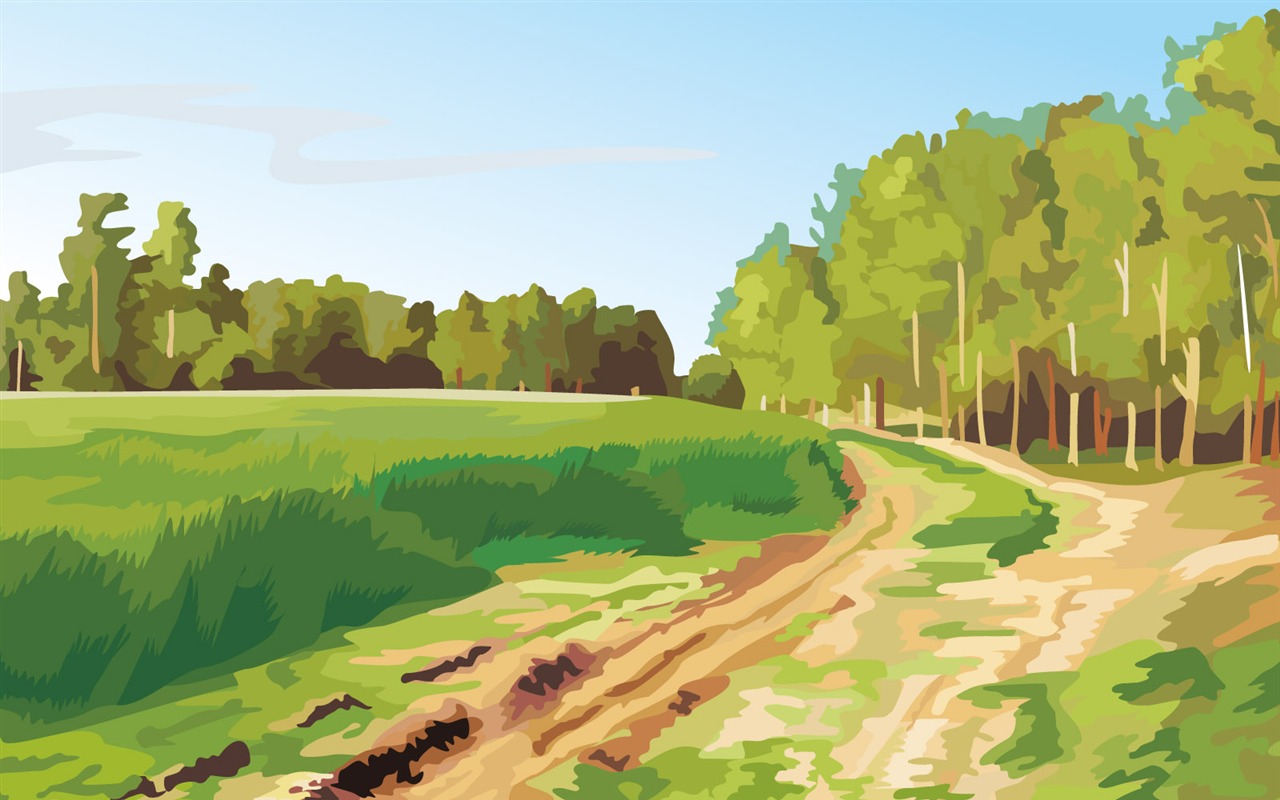 Tapety Vektorové Krajina (4) #11 - 1280x800