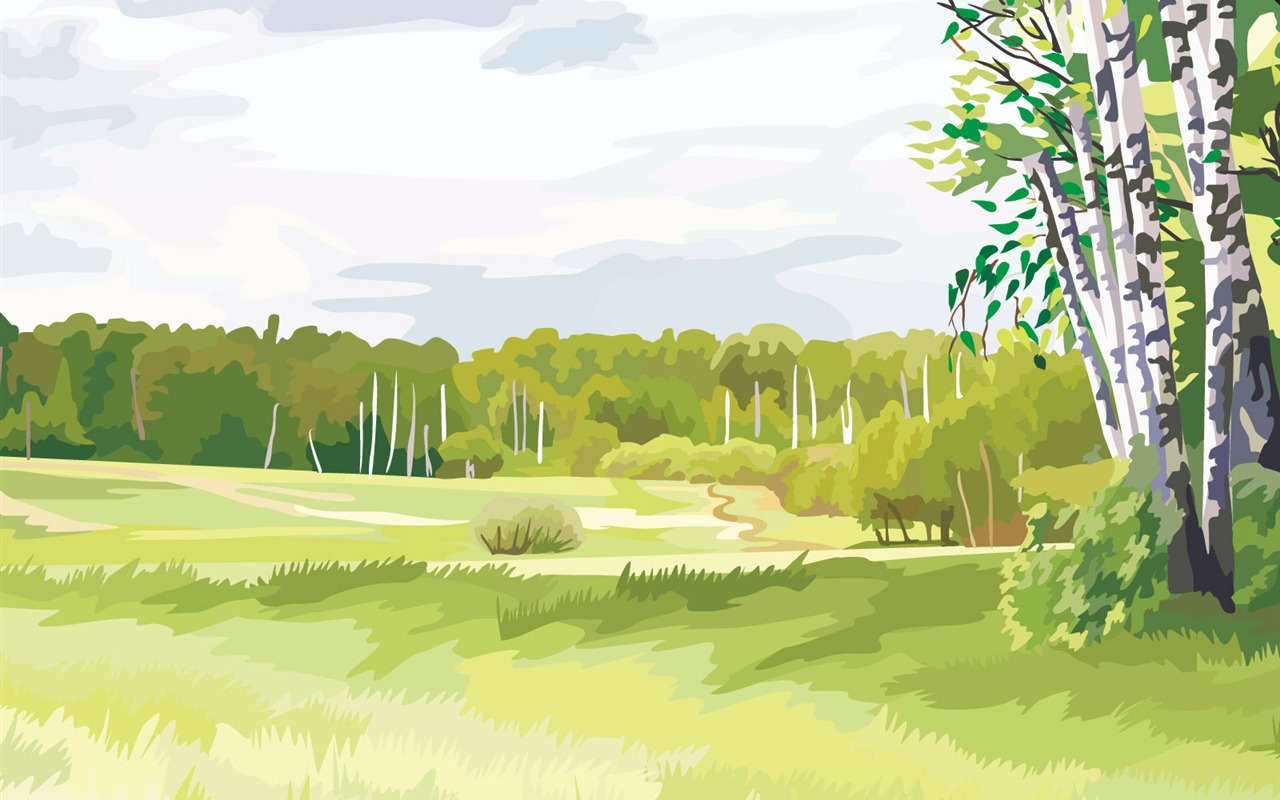 Tapety Vektorové Krajina (4) #18 - 1280x800