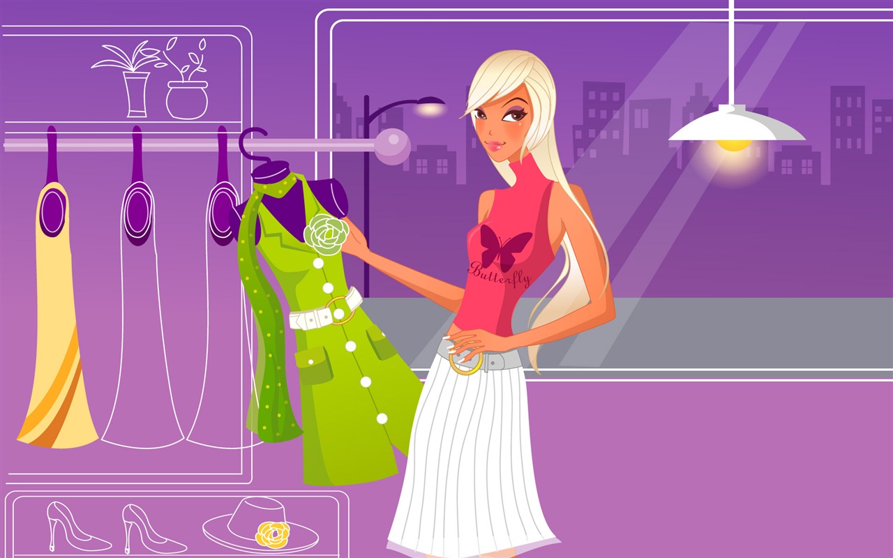 Fashion Shopping fonds d'écran des femmes (1) #4 - 1280x800