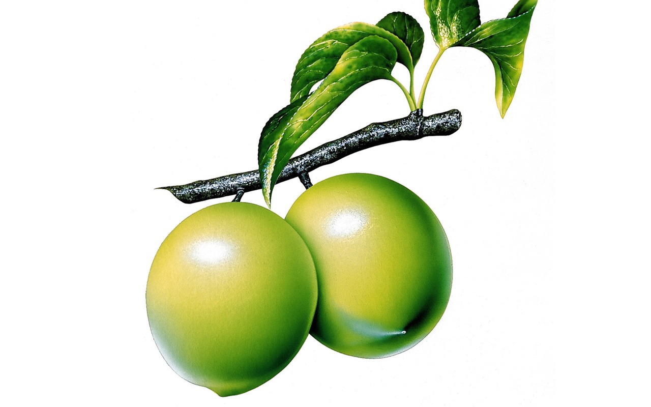 Exquisite hand-painted wallpaper Fruits #8 - 1280x800
