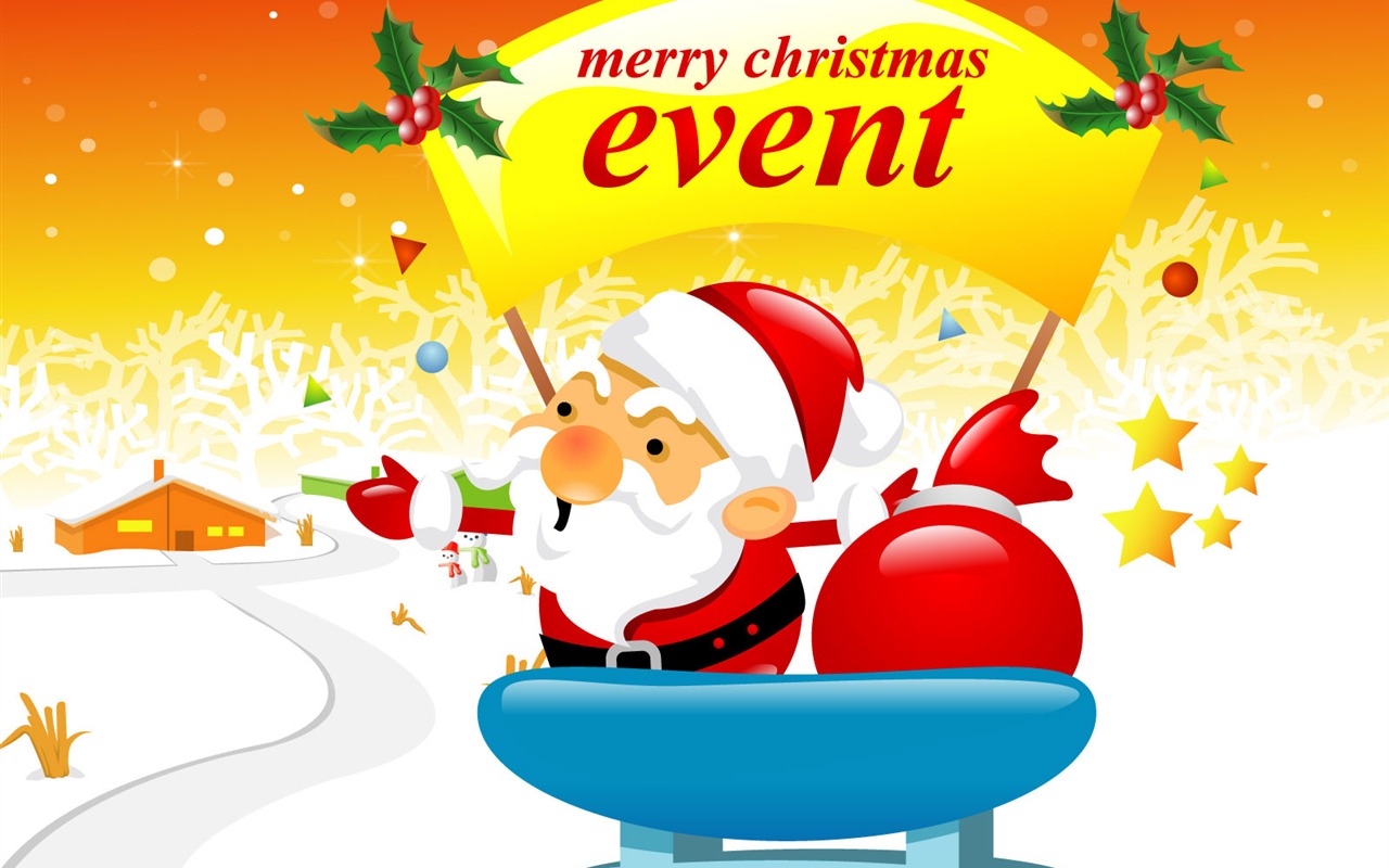Vector Christmas wallpapers (1) #3 - 1280x800