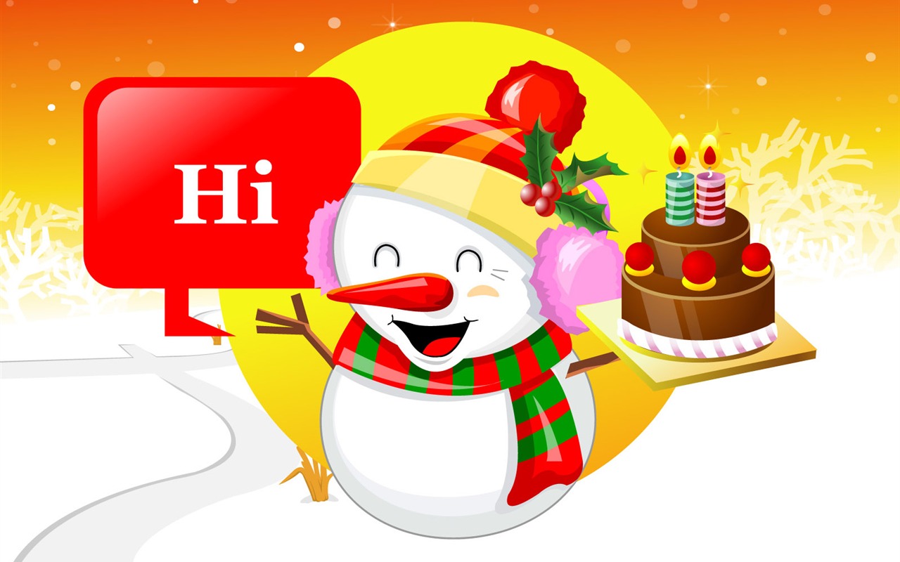Vector Christmas wallpapers (1) #4 - 1280x800