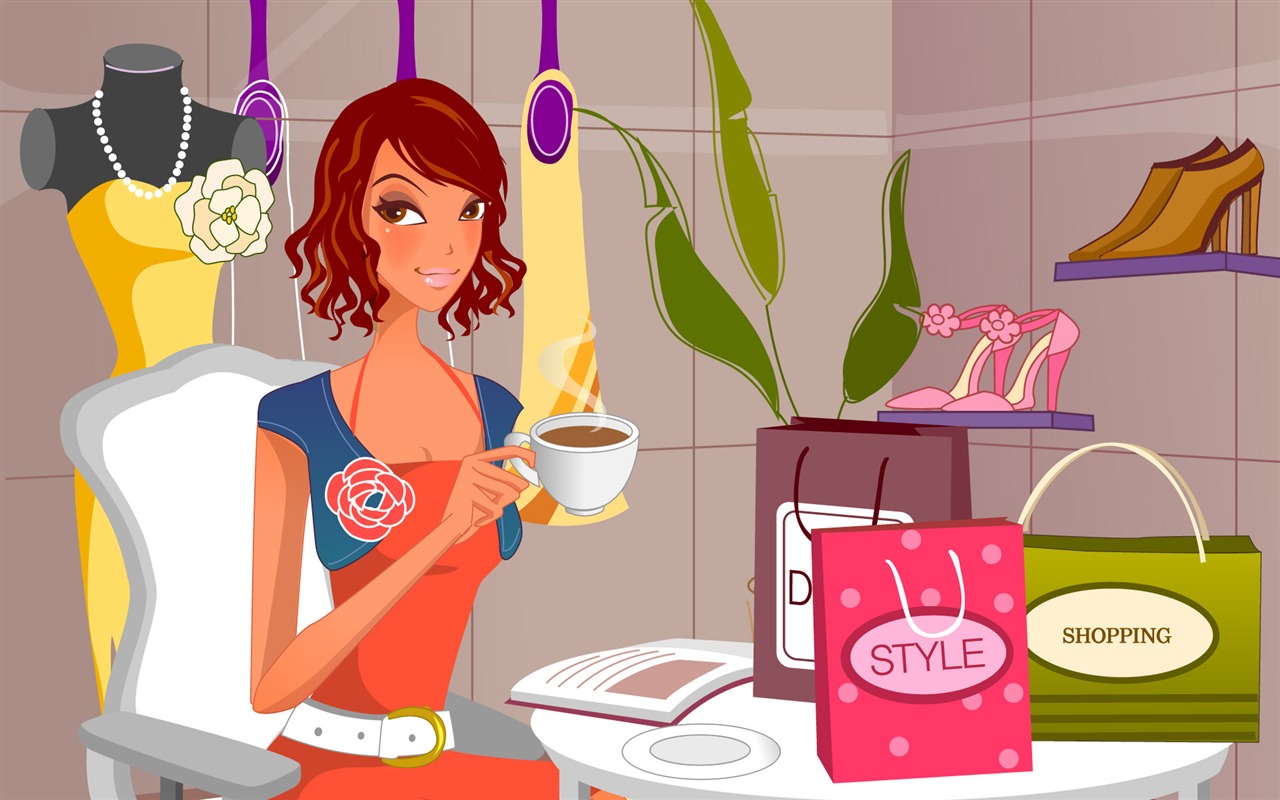 Fashion Shopping Women wallpapers (2) #3 - 1280x800