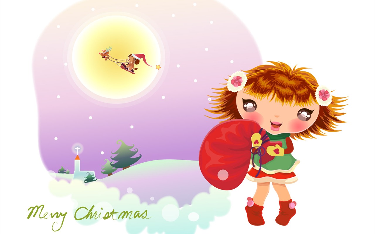 Vectorial de fondos de pantalla de Navidad (2) #9 - 1280x800