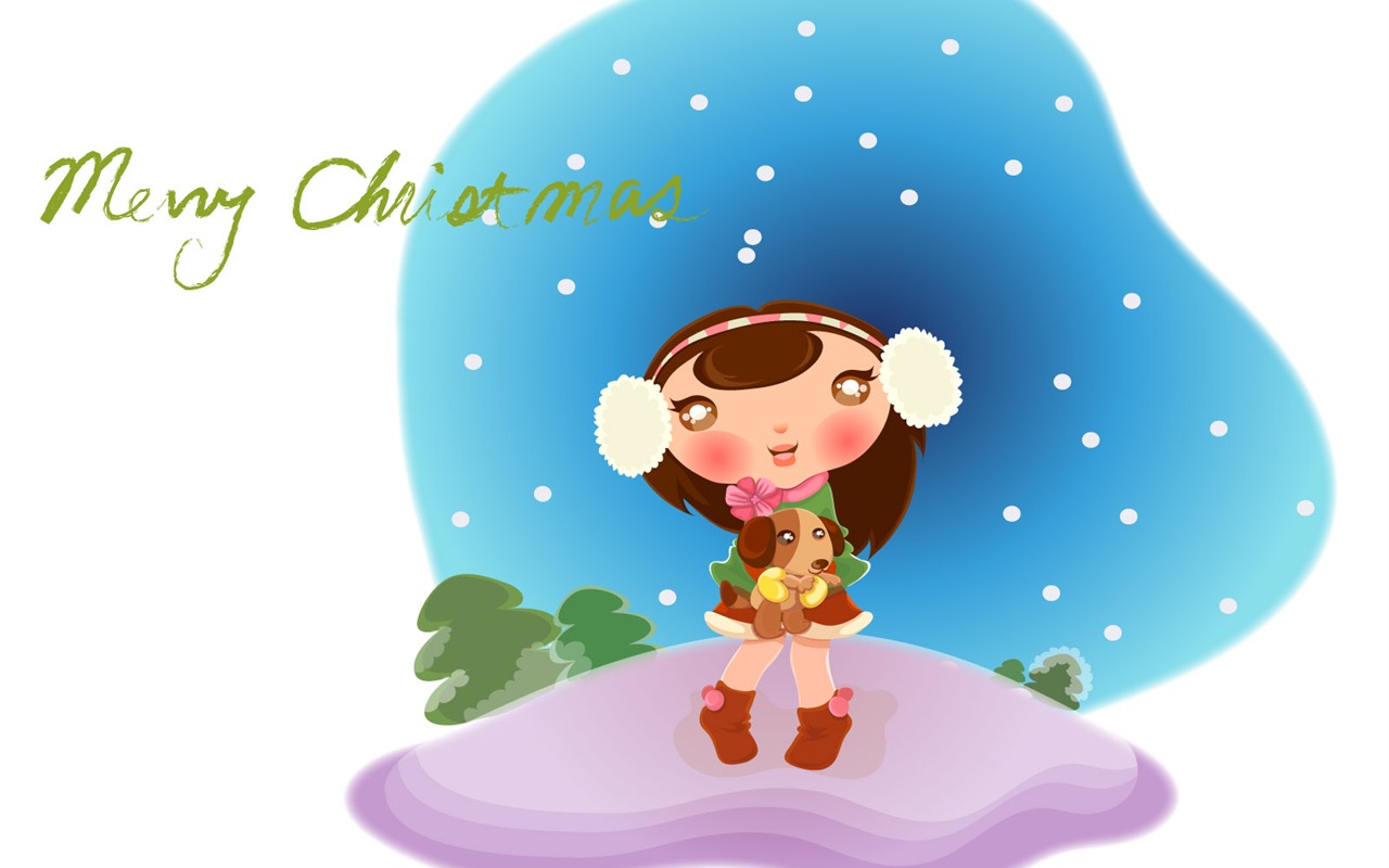 Vector Christmas wallpapers (2) #10 - 1280x800