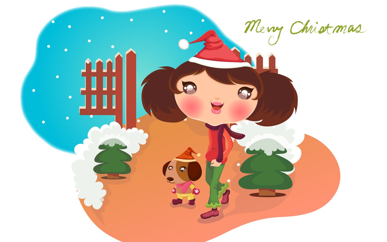 Vectorial de fondos de pantalla de Navidad (2) #17 - 1280x800