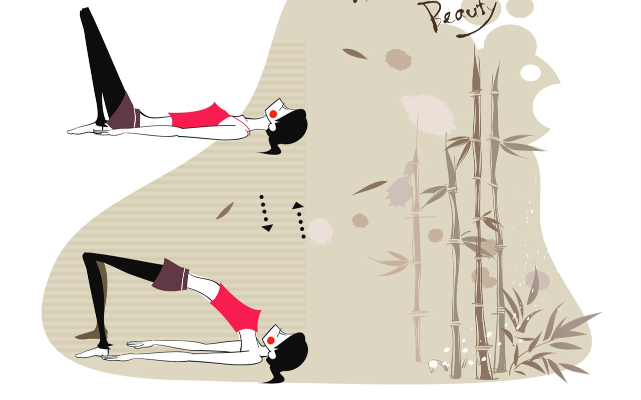 矢量運動女孩壁紙(一) #2 - 1280x800