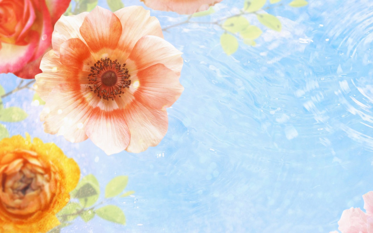 Fantasy CG Background Flower Wallpapers #4 - 1280x800