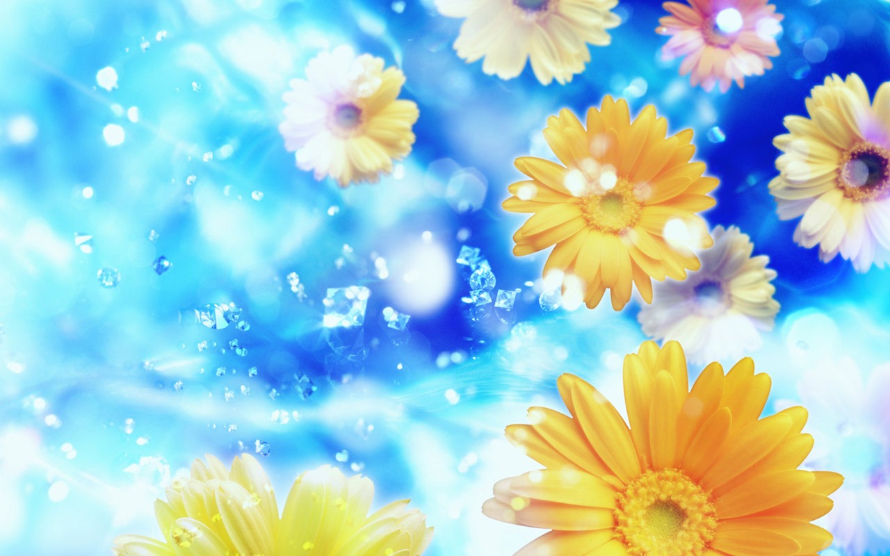 梦幻CG背景花卉壁纸11 - 1280x800