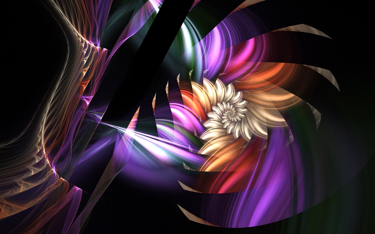 夢幻花朵設計壁紙(二) #1 - 1280x800