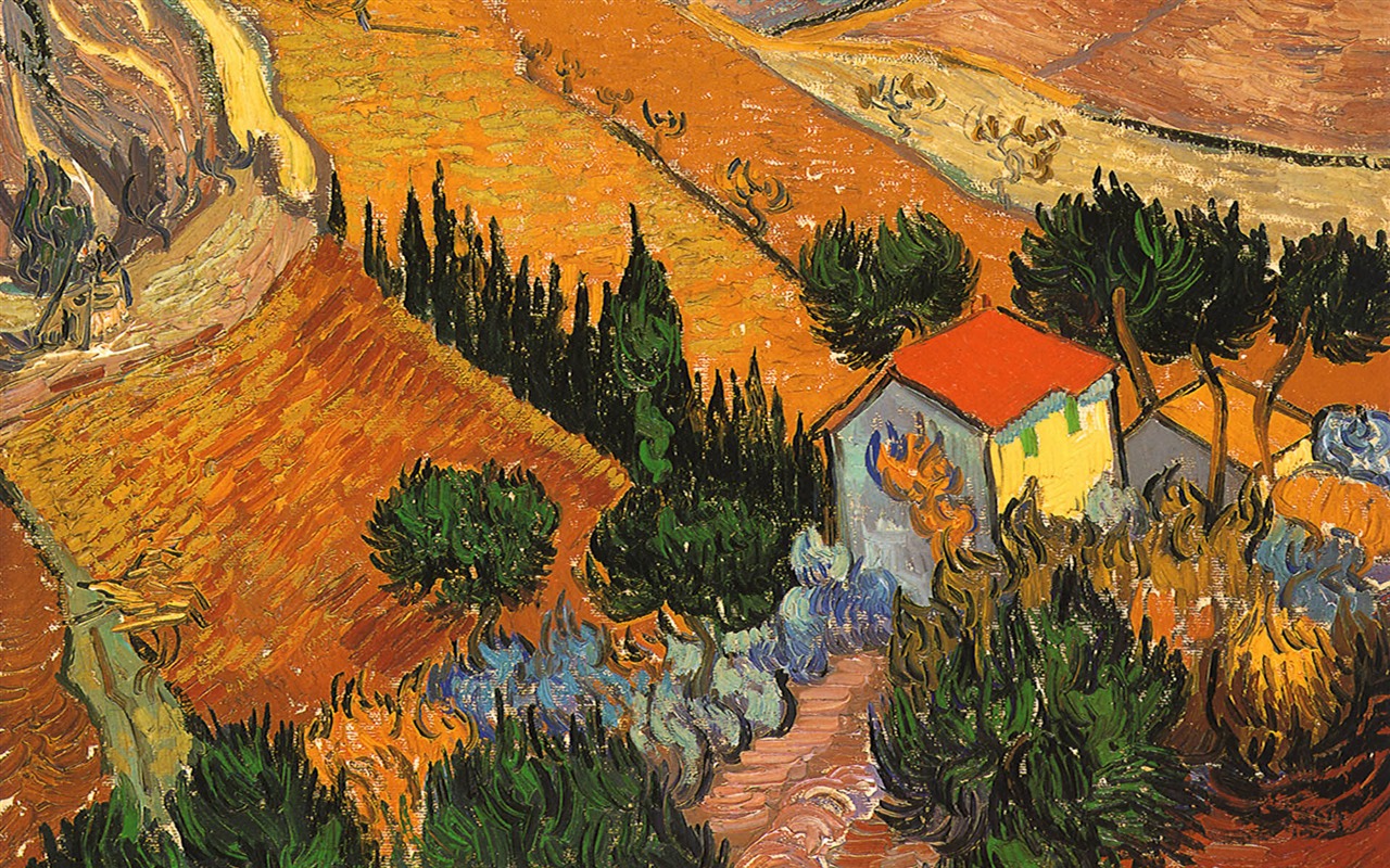 Vincent Van Gogh malování tapetu (2) #9 - 1280x800