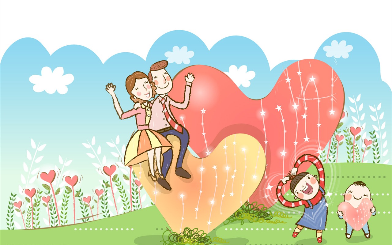 Vector happy home wallpapers #38 - 1280x800
