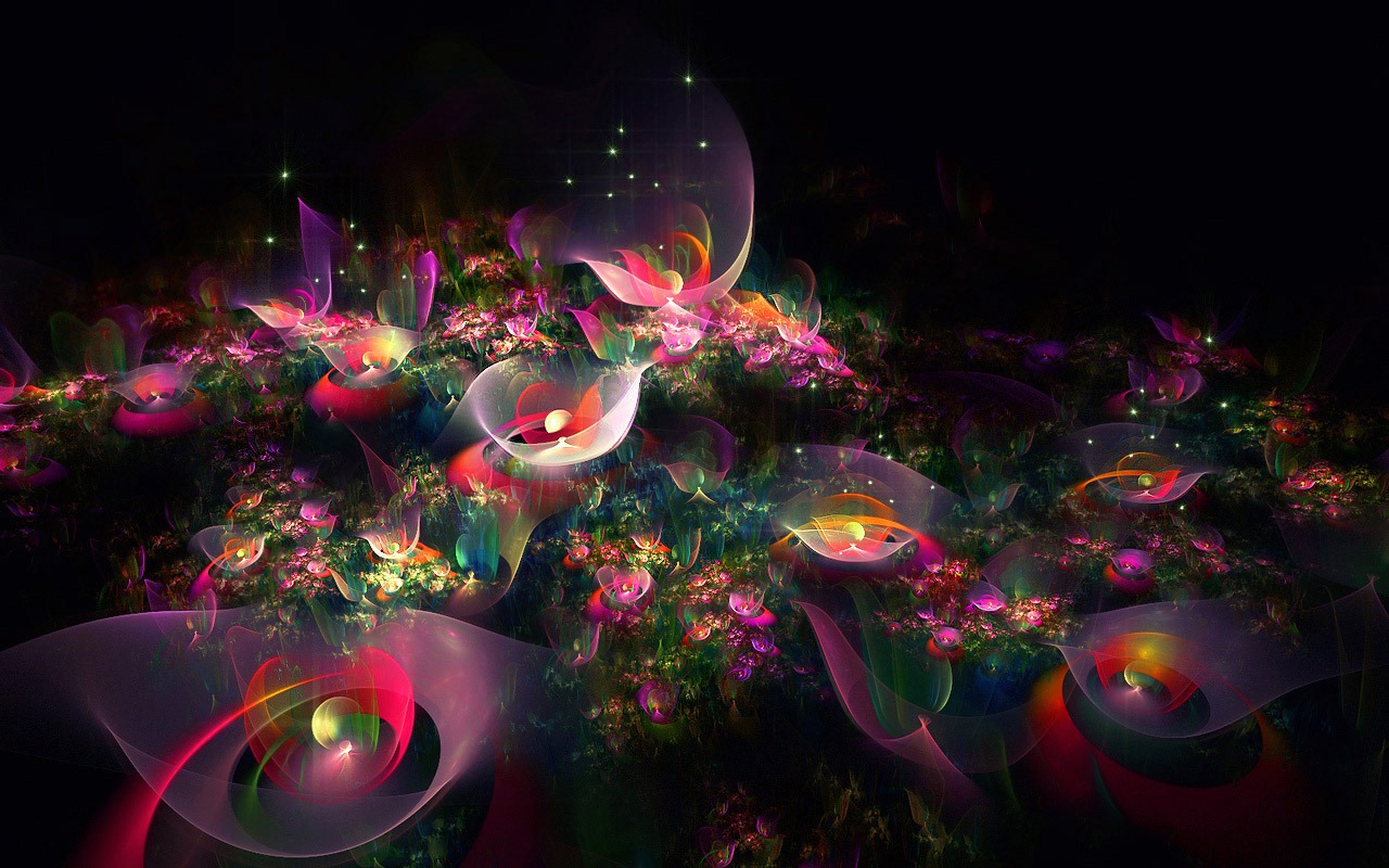 Dream květinovým vzorem tapety (3) #10 - 1280x800