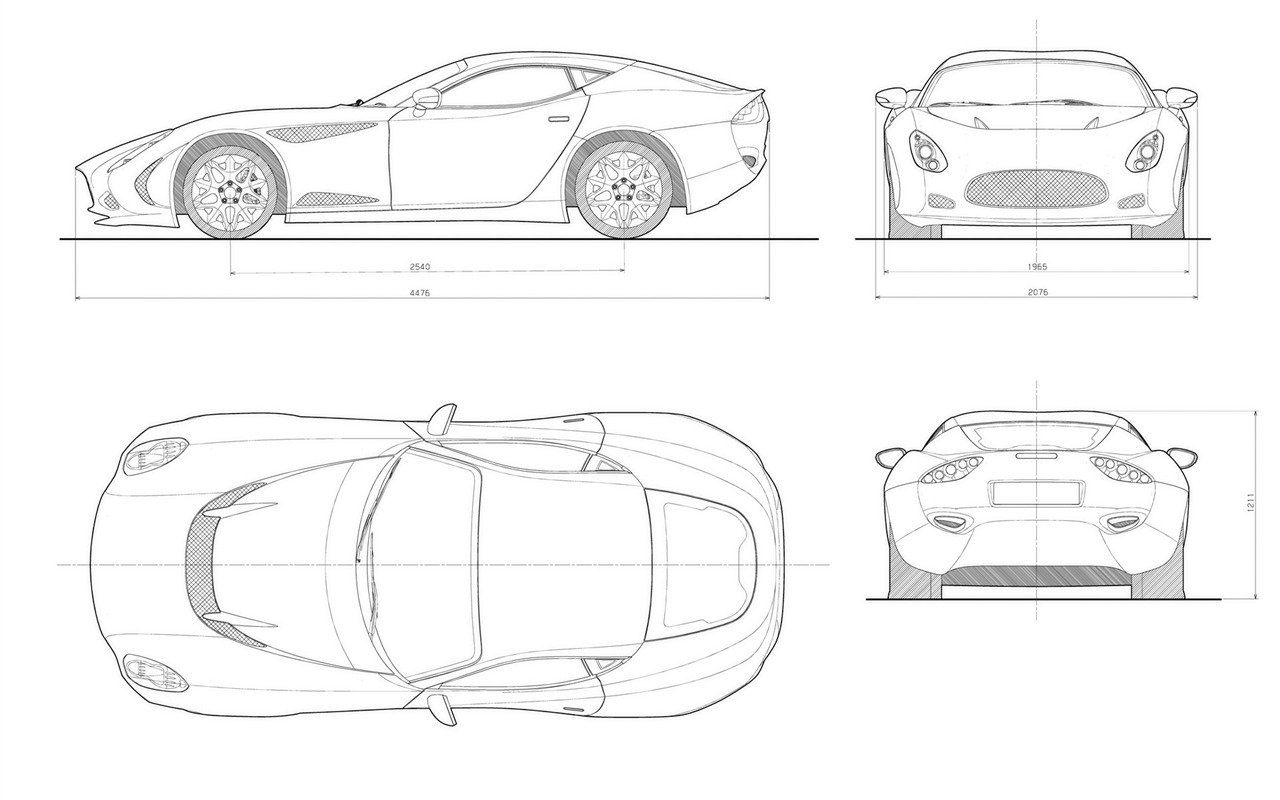 Zagato diseñado Perana Z-Uno de los coches deportivos #2 - 1280x800