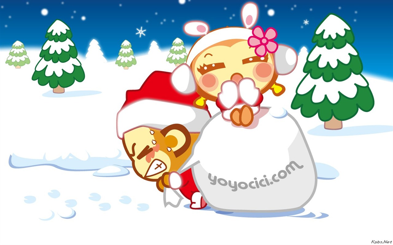 Yau giggle monkey wallpaper #12 - 1280x800