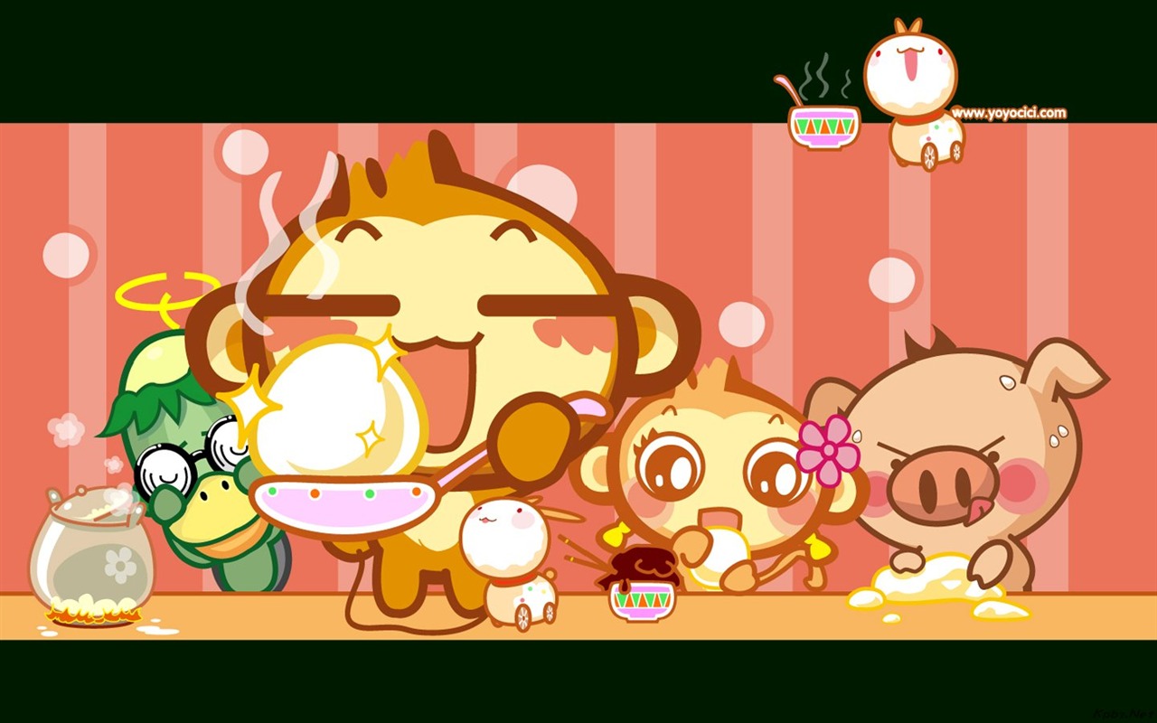 Yau chichotat opice wallpaper #15 - 1280x800