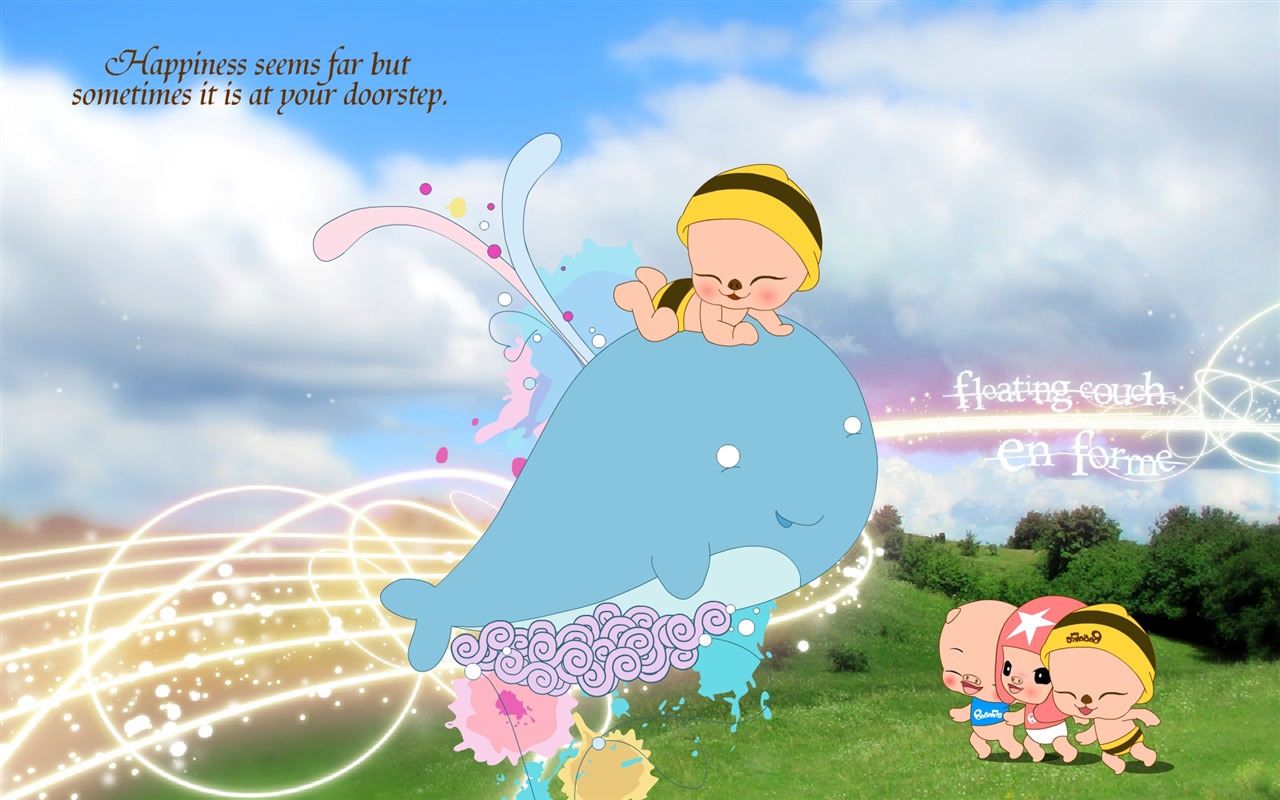 Picasso Láska & Flying Pig Wallpaper #8 - 1280x800