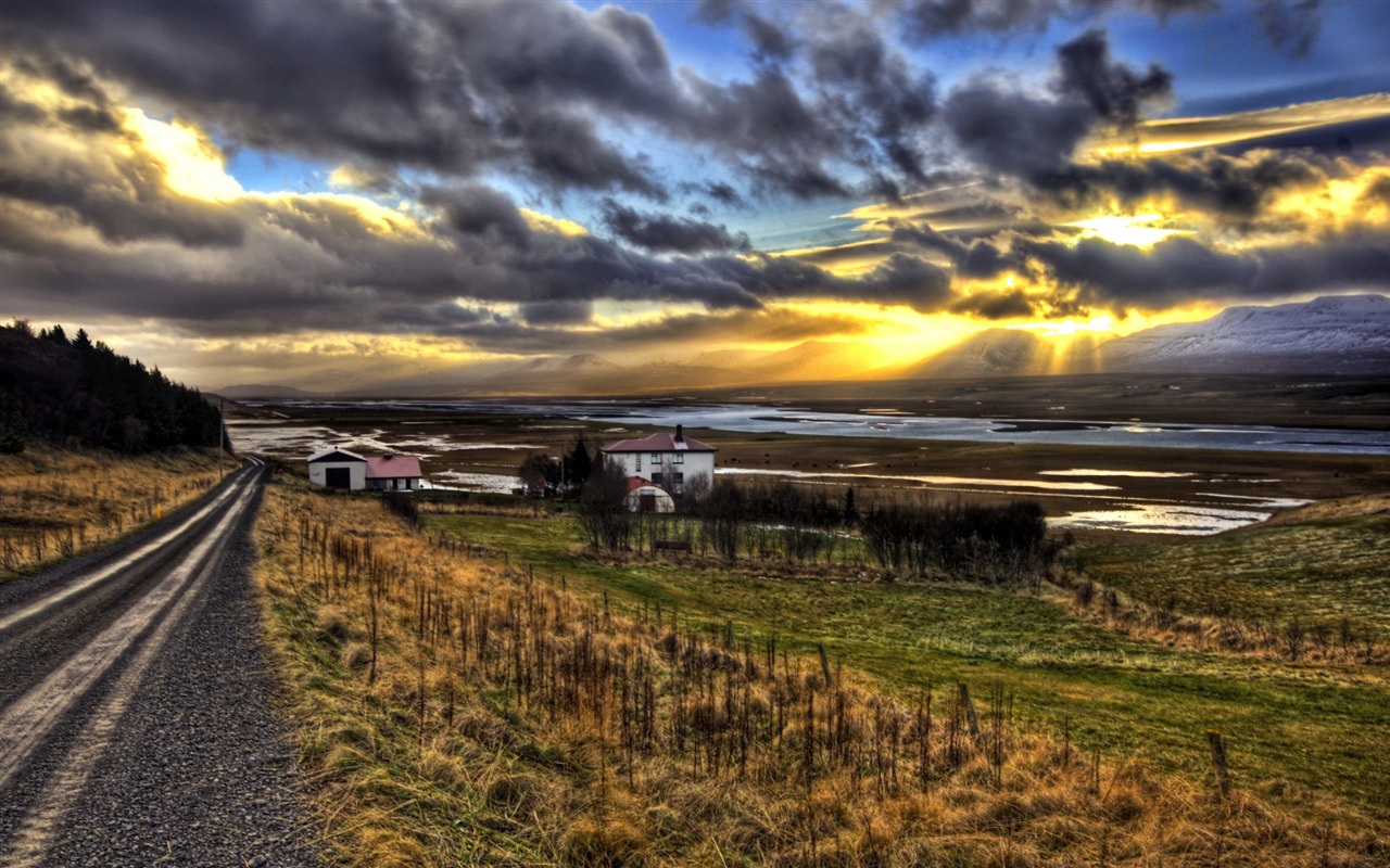 아이슬란드어 풍경의 HD 월페이퍼 (2) #6 - 1280x800