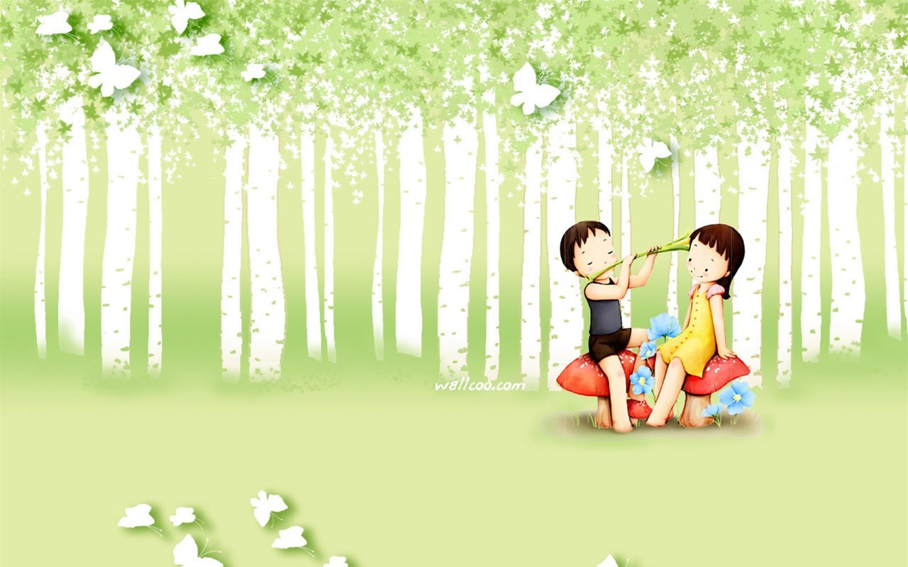 Webjong chaud et doux des couples peu illustrateur #16 - 1280x800