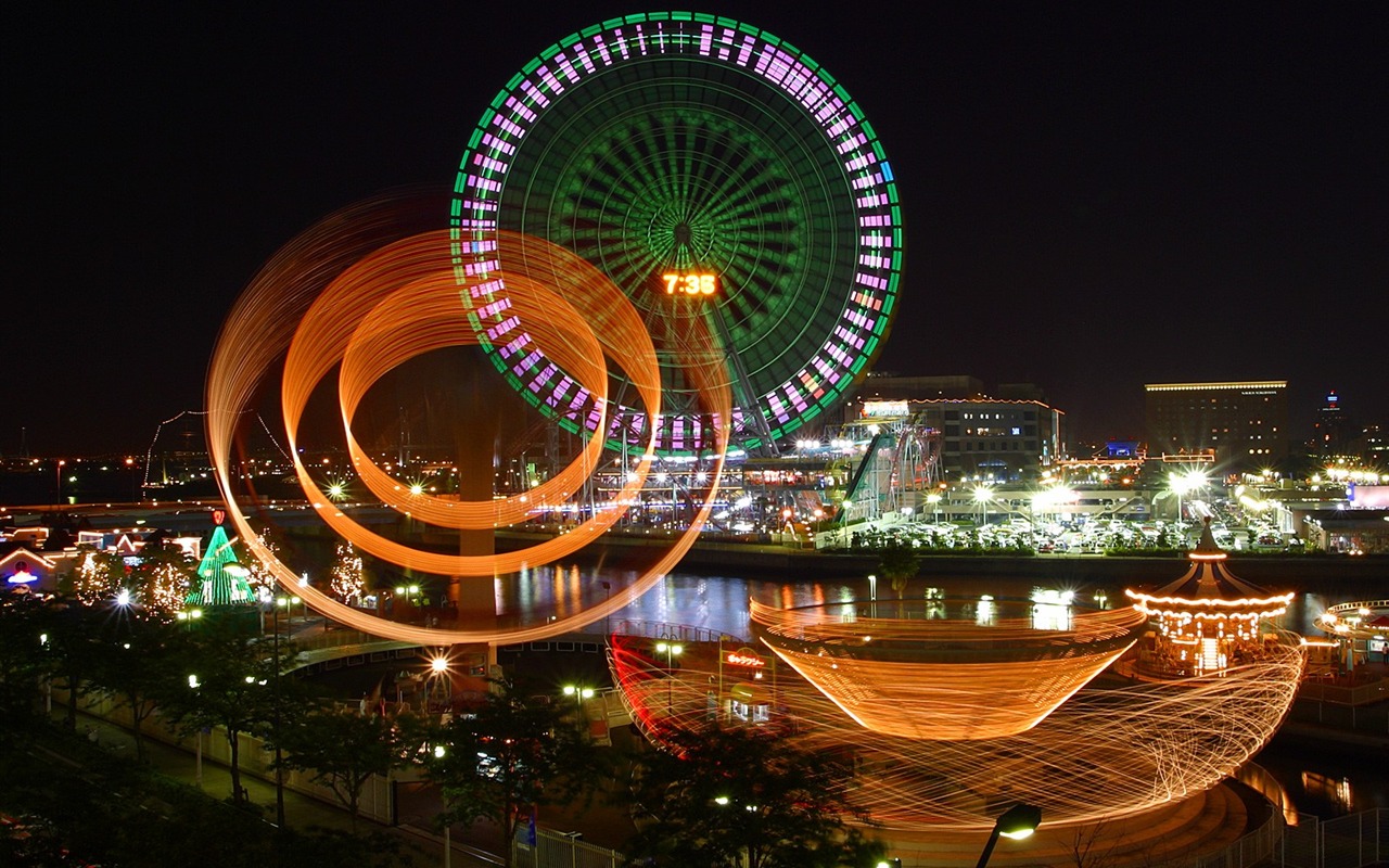 都市夜景壁紙 #10 - 1280x800