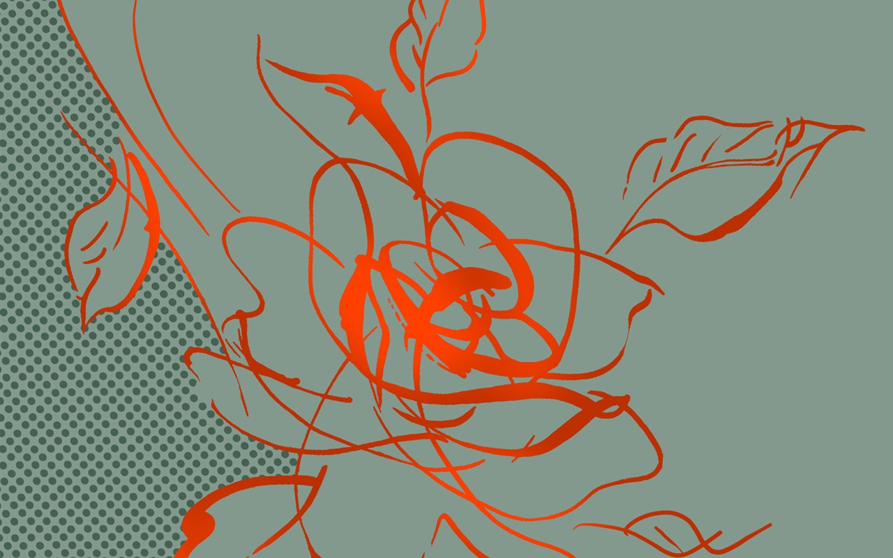 합성 꽃 배경 화면 (1) #14 - 1280x800