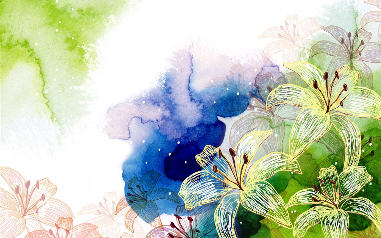 合成花卉 壁紙(二) #1 - 1280x800