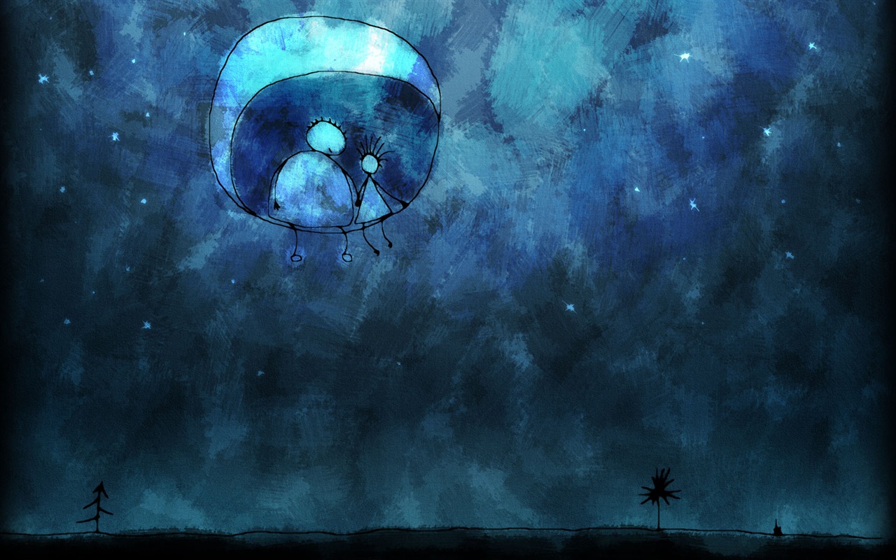 Luna vlads tema fondo de pantalla #4 - 1280x800