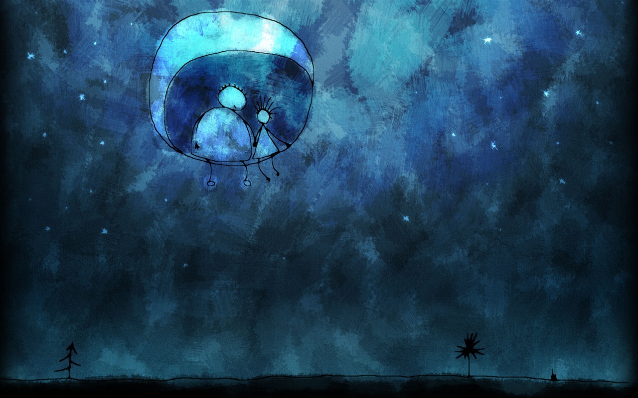 Vlads moon téma wallpaper #4 - 1280x800