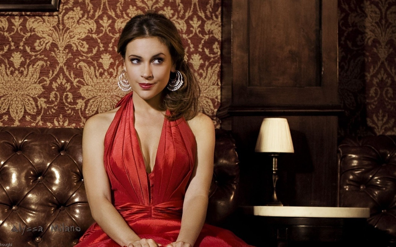 Alyssa Milano krásnou tapetu #18 - 1280x800
