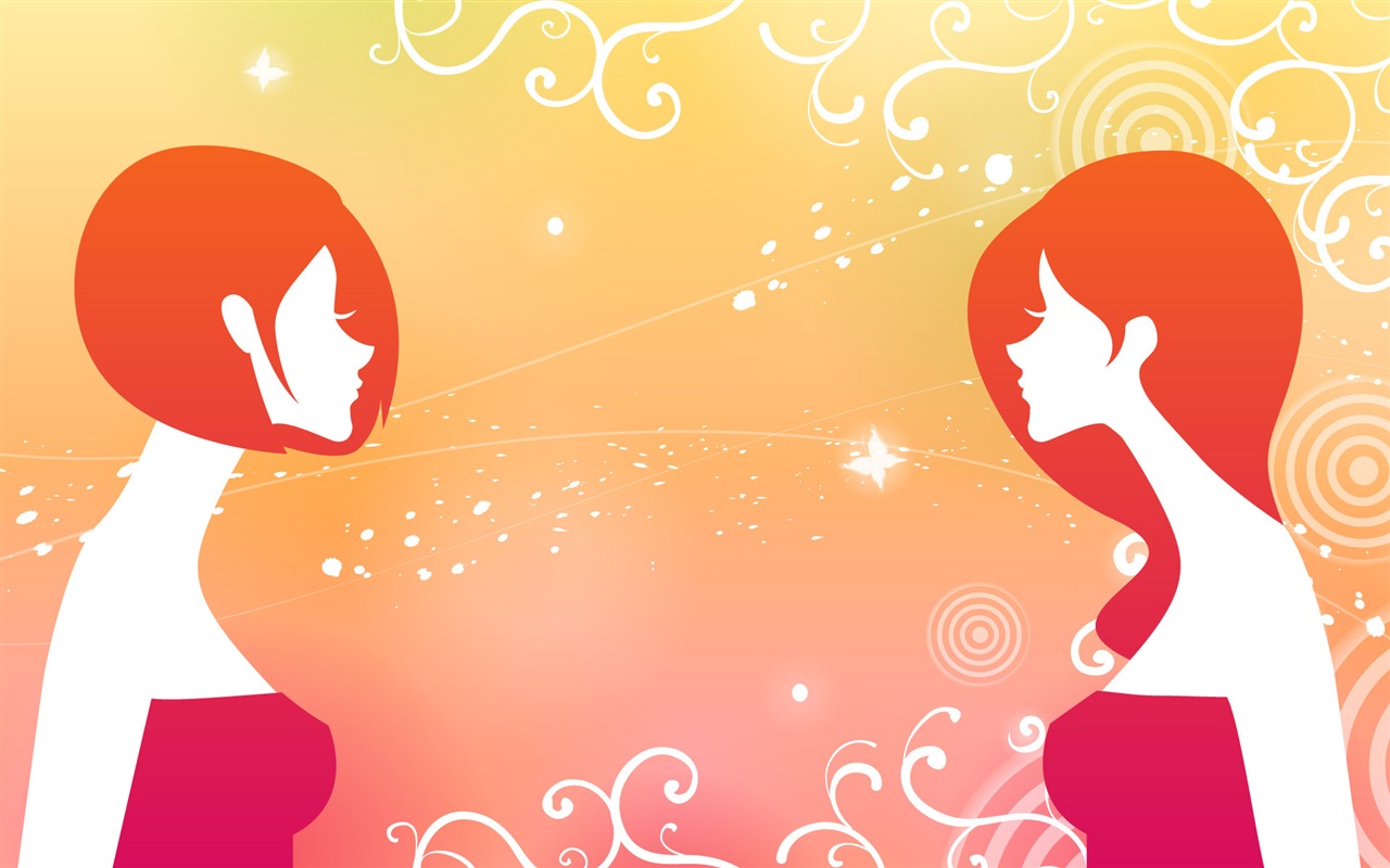 矢量女人花壁紙專輯(七) #16 - 1280x800
